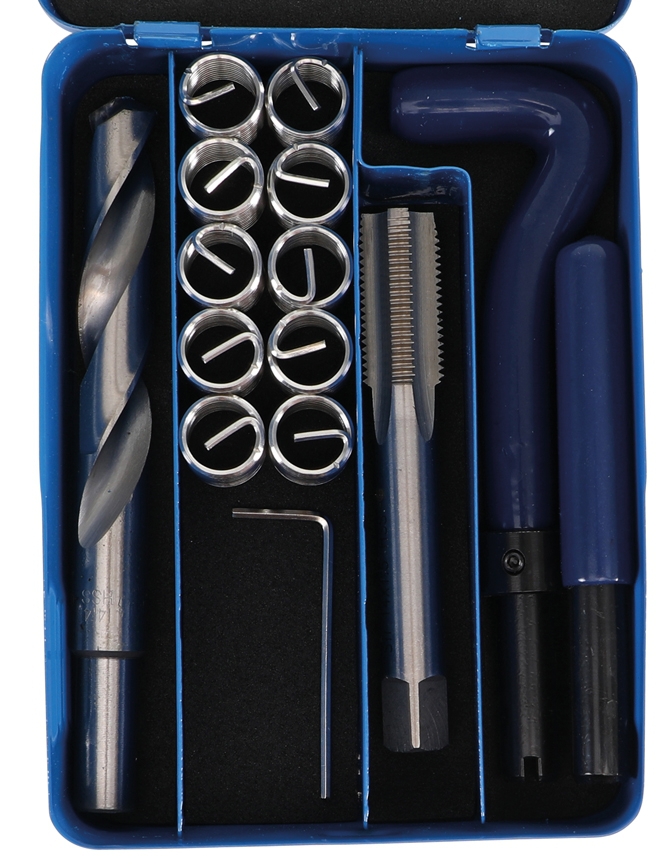 Gewinde Reparatur Set M14x1.5 Gewindereparatursatz 14tlg Gewindeeinsatz Werkzeug