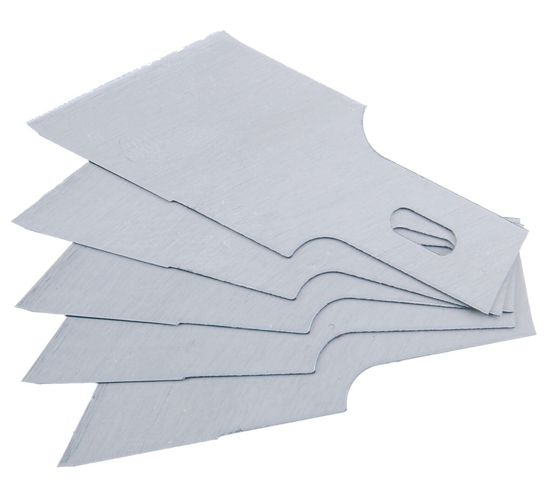 5x Ersatz Schaberklinge 0,6x16 mm 53° für Schaber 106462 Handschaber Klinge