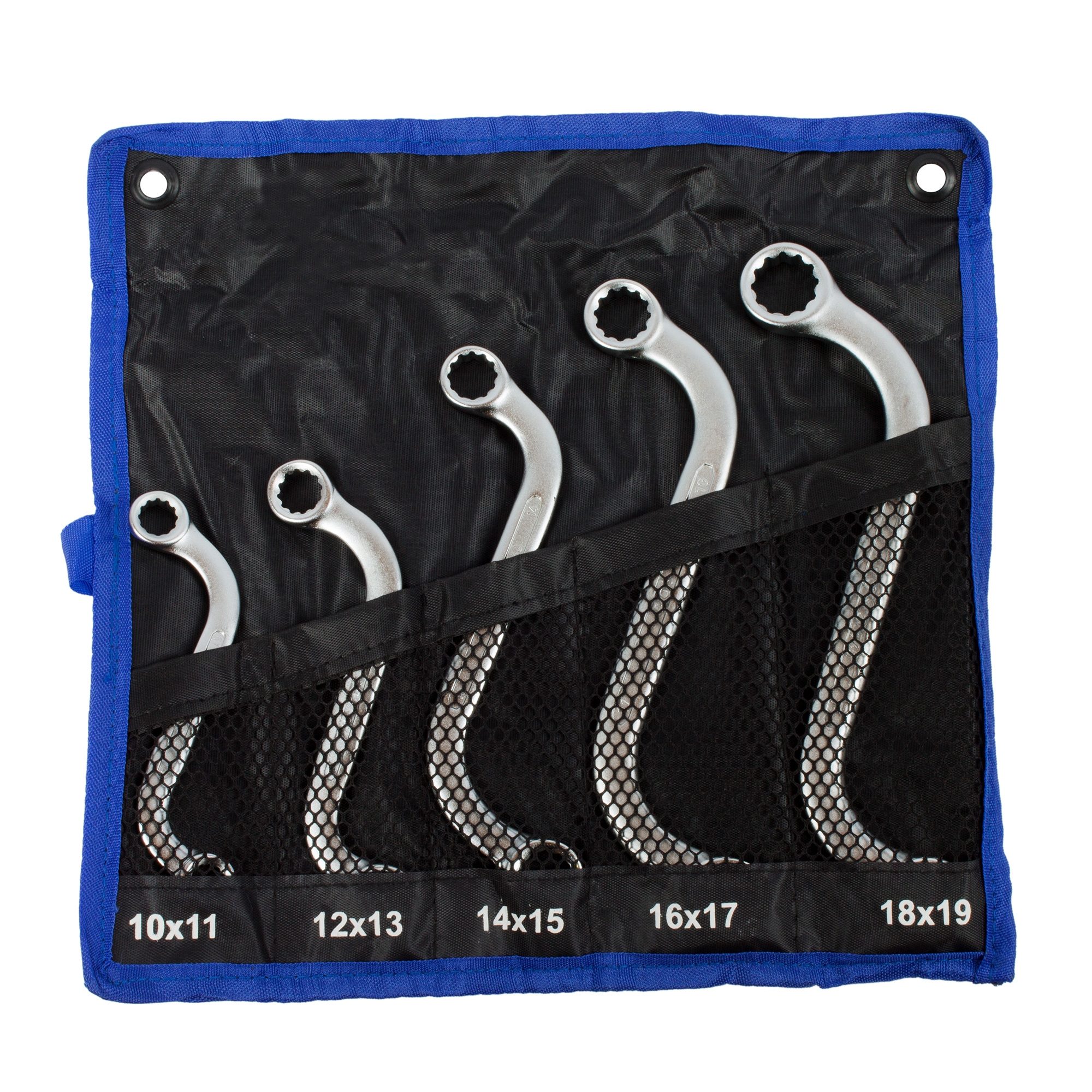 Doppel Ringschlüssel Satz gekröpft Schraubenschlüssel Set gebogen S Form 5 tlg