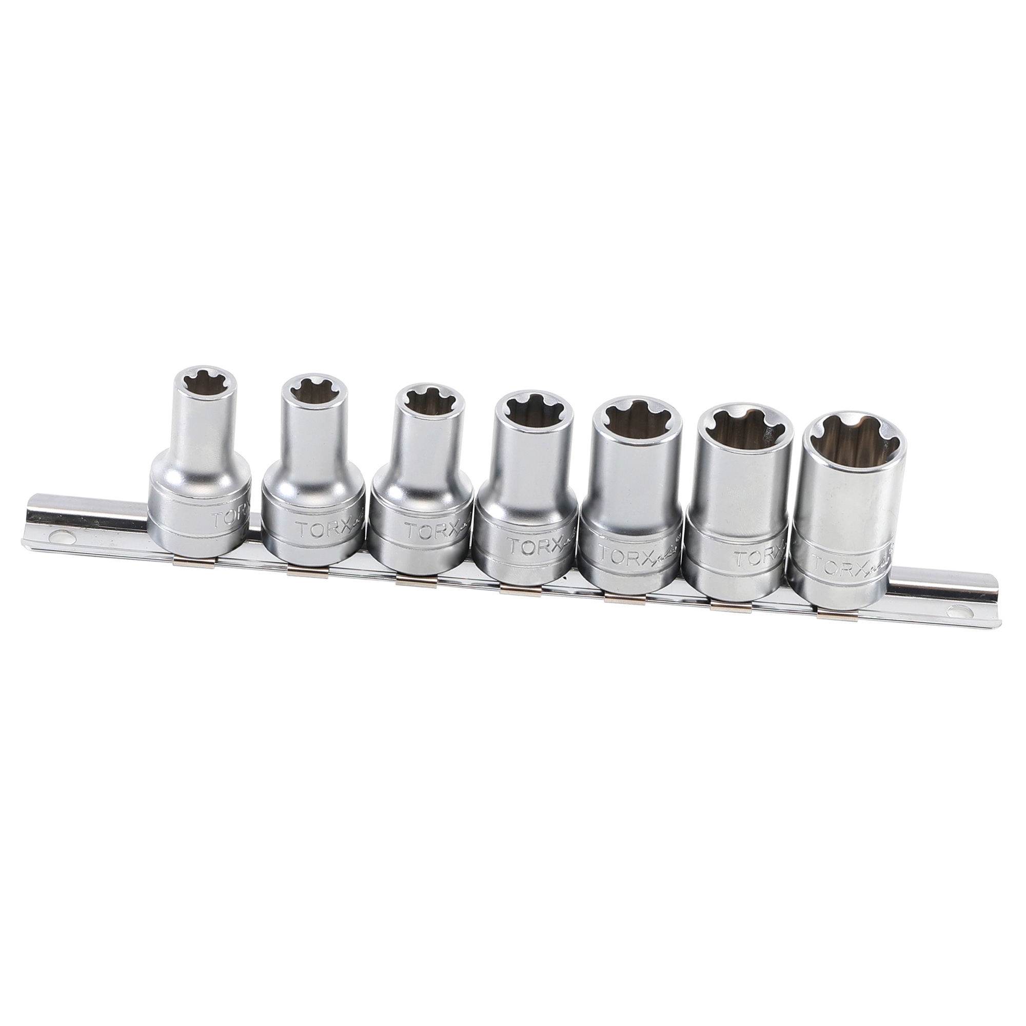 7-teiliger Steckschlüssel Satz für Torx Plus SW 10EP - 20EP