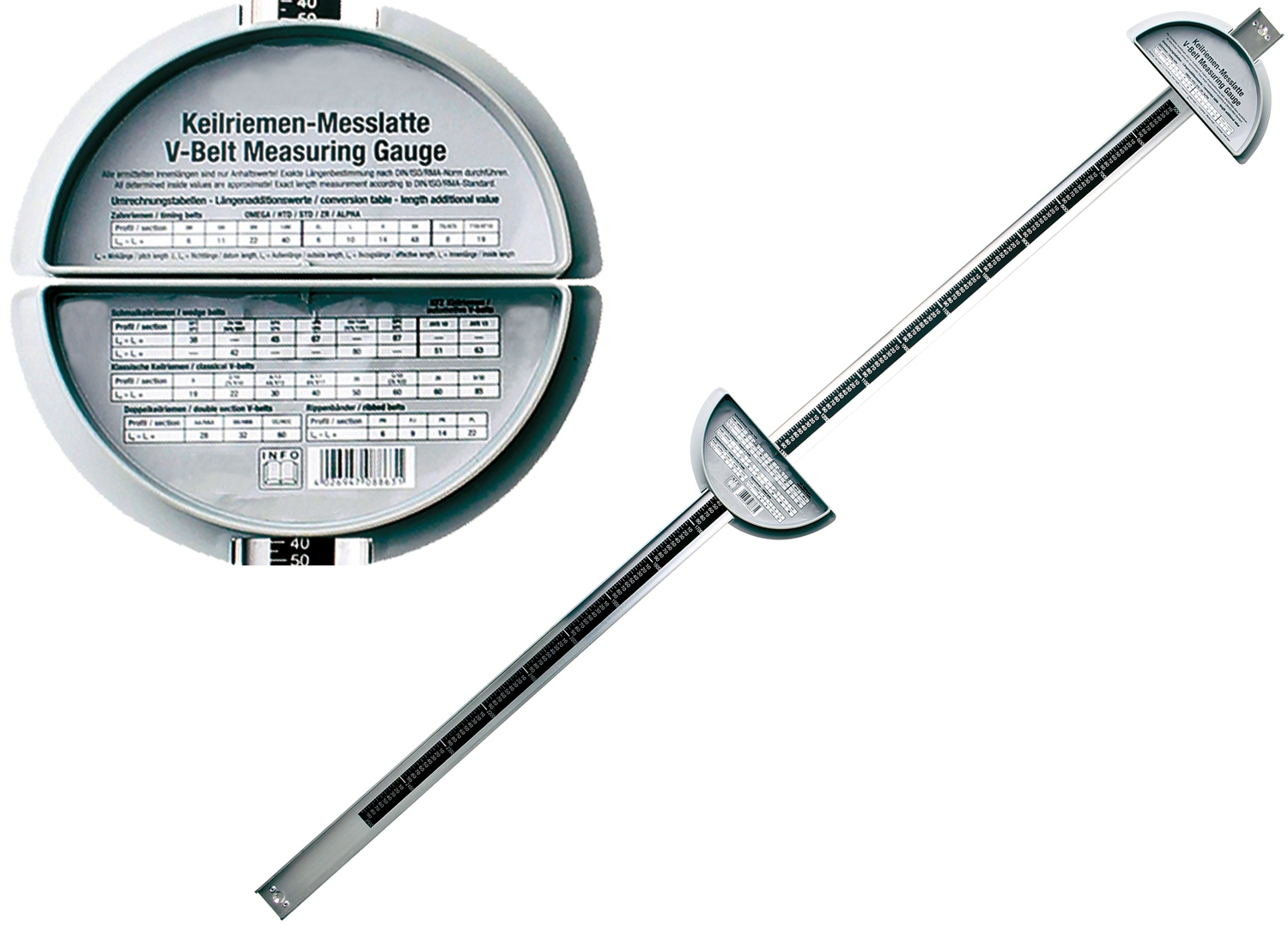 Keilriemen Keilrippenriemen Zahnriemen Mess Werkzeug Latte Antriebsriemen messen