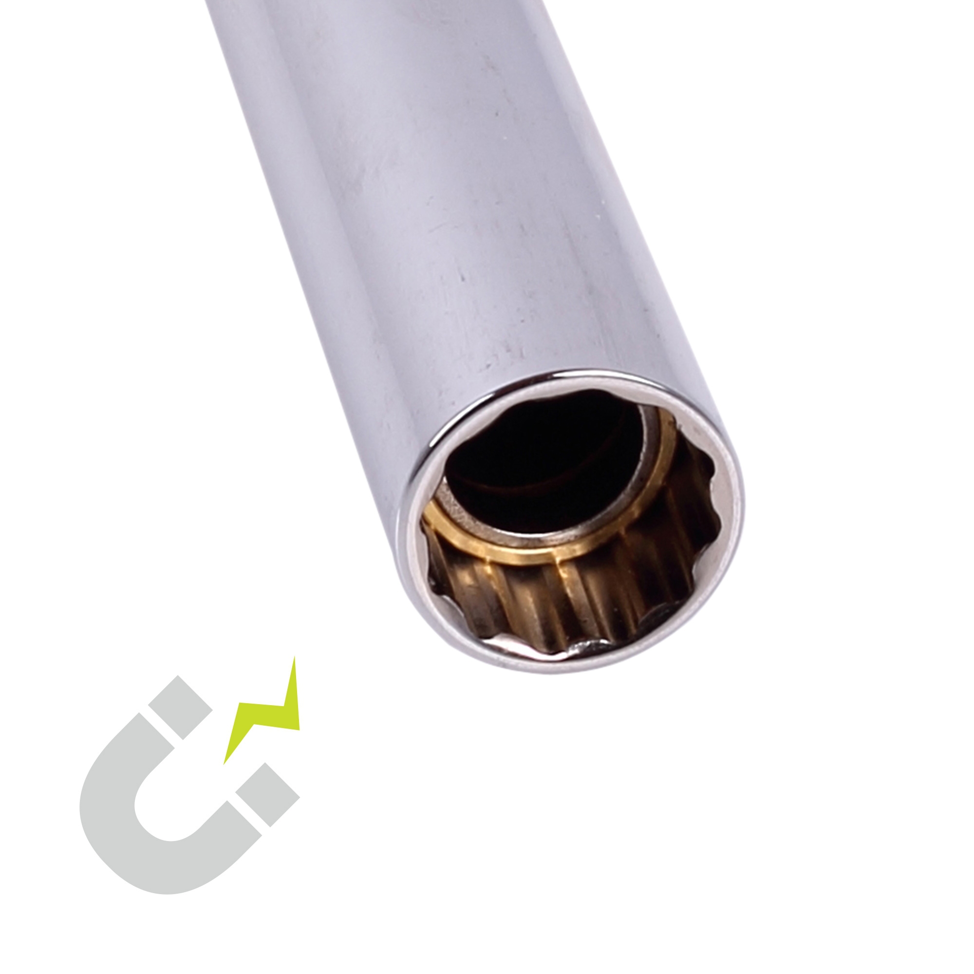 Zündkerzenschlüssel, magn., 14 mm, 12-kant, 3/8|"|", Länge 250 mm