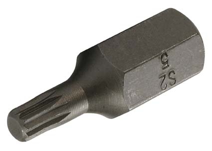 Innenvielzahn-Bit, 30 mm lang, M5, 10 (3/8)