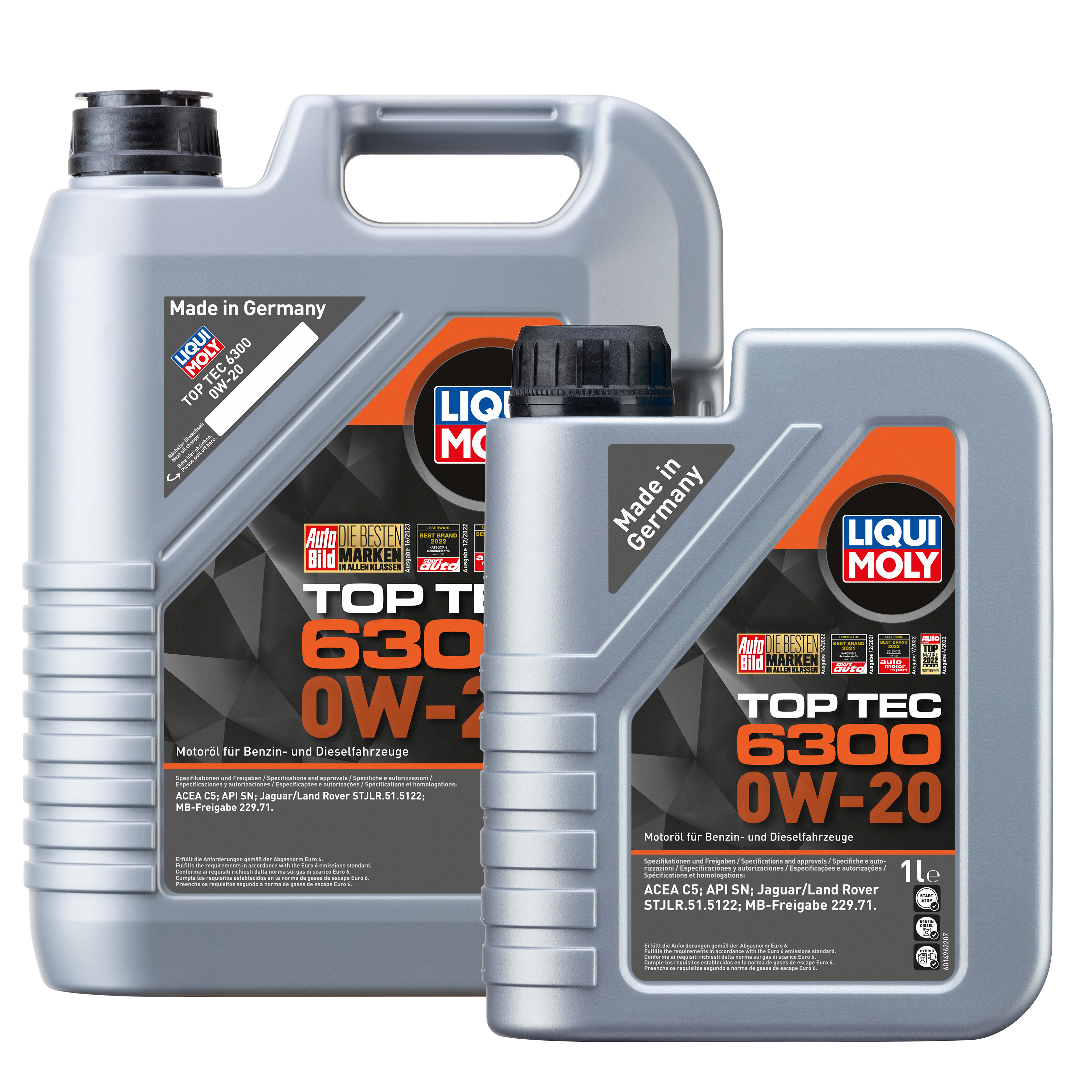 LIQUI MOLY 0W-20 6L TOP TEC6300 Motoröl für INFINITI JAGUAR LAND ROVER  