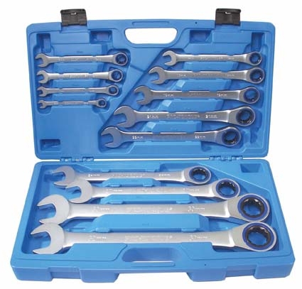 Ratschen-Ringschlüssel-Satz 8-32 mm, 13-tlg.