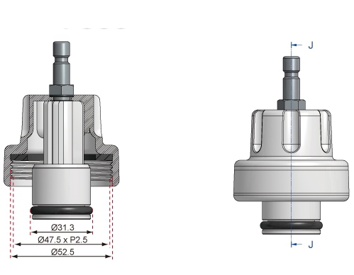 Adapter für Kühlsystem Abdruck und Prüfgerät für Ford Galaxy Mazda (M3)