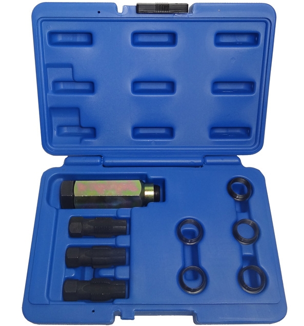 Lambdasonden Gewindeschneider Gewinde Reparatur Satz 9 tlg M20 M18 Werkzeug