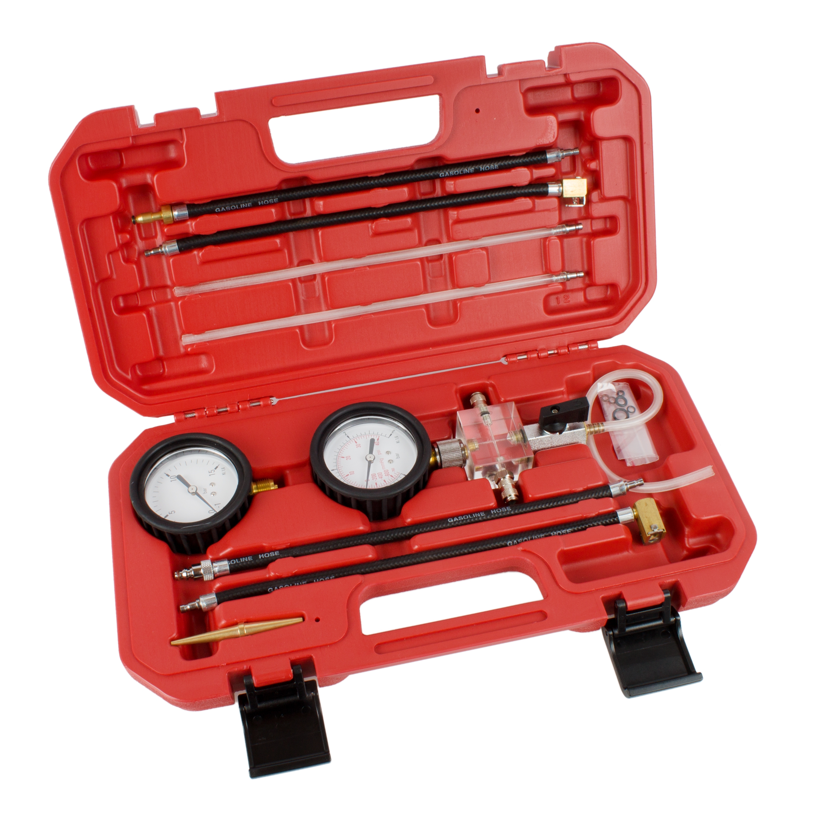 Prüfkoffer für Rücklaufdruckmessung an CR Injektoren