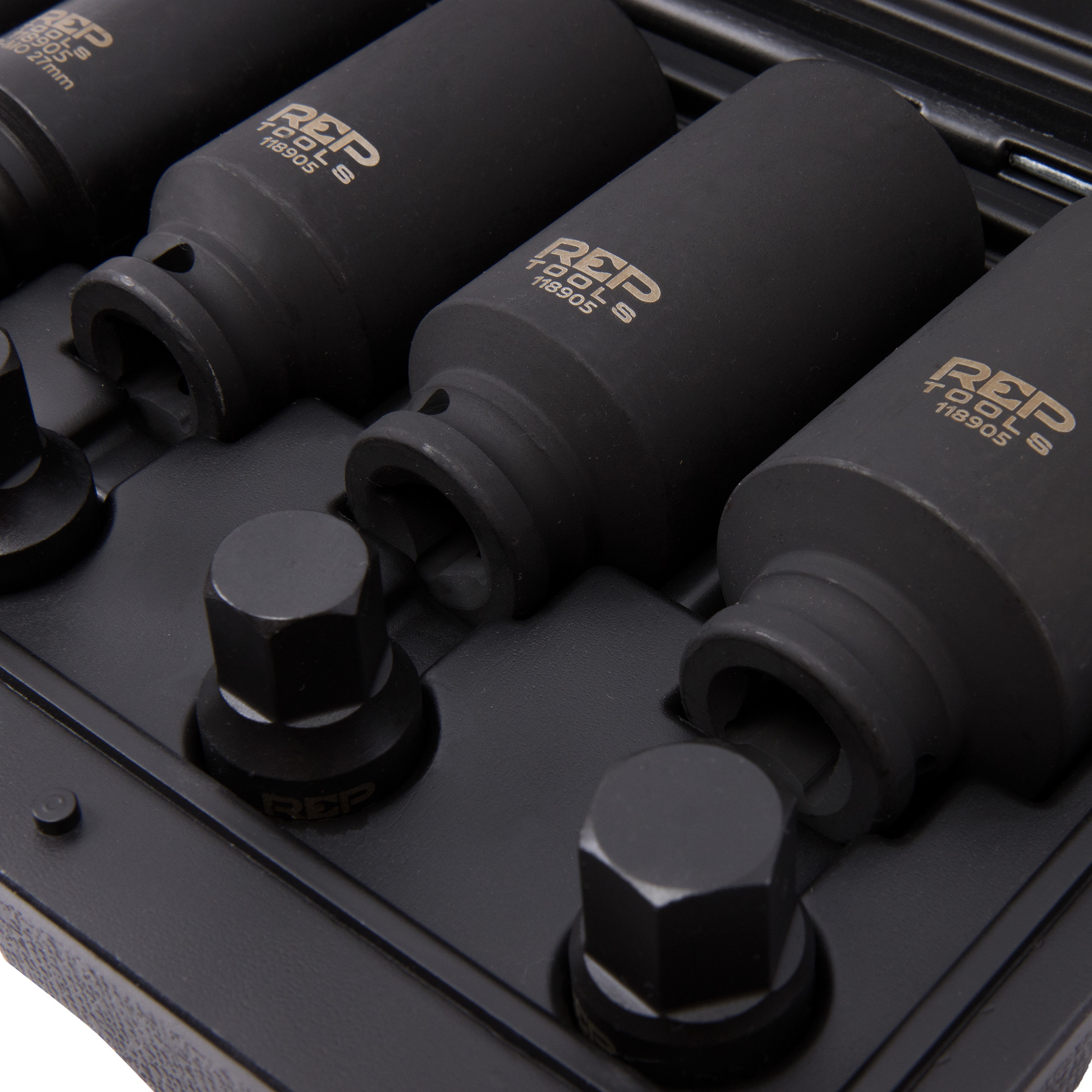 Kraft-Steckschlüssel-Einsätze, 12-kant, 1/2|"|", 9-tlg.