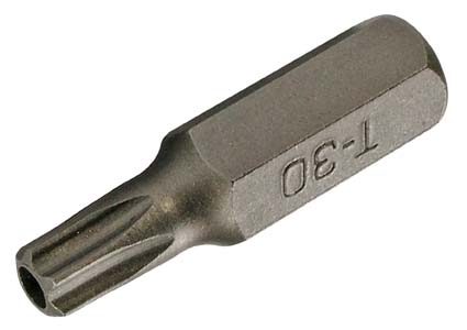 T30 Bit mit Bohrung, 30 mm lang, 8 (5/16) Antrieb