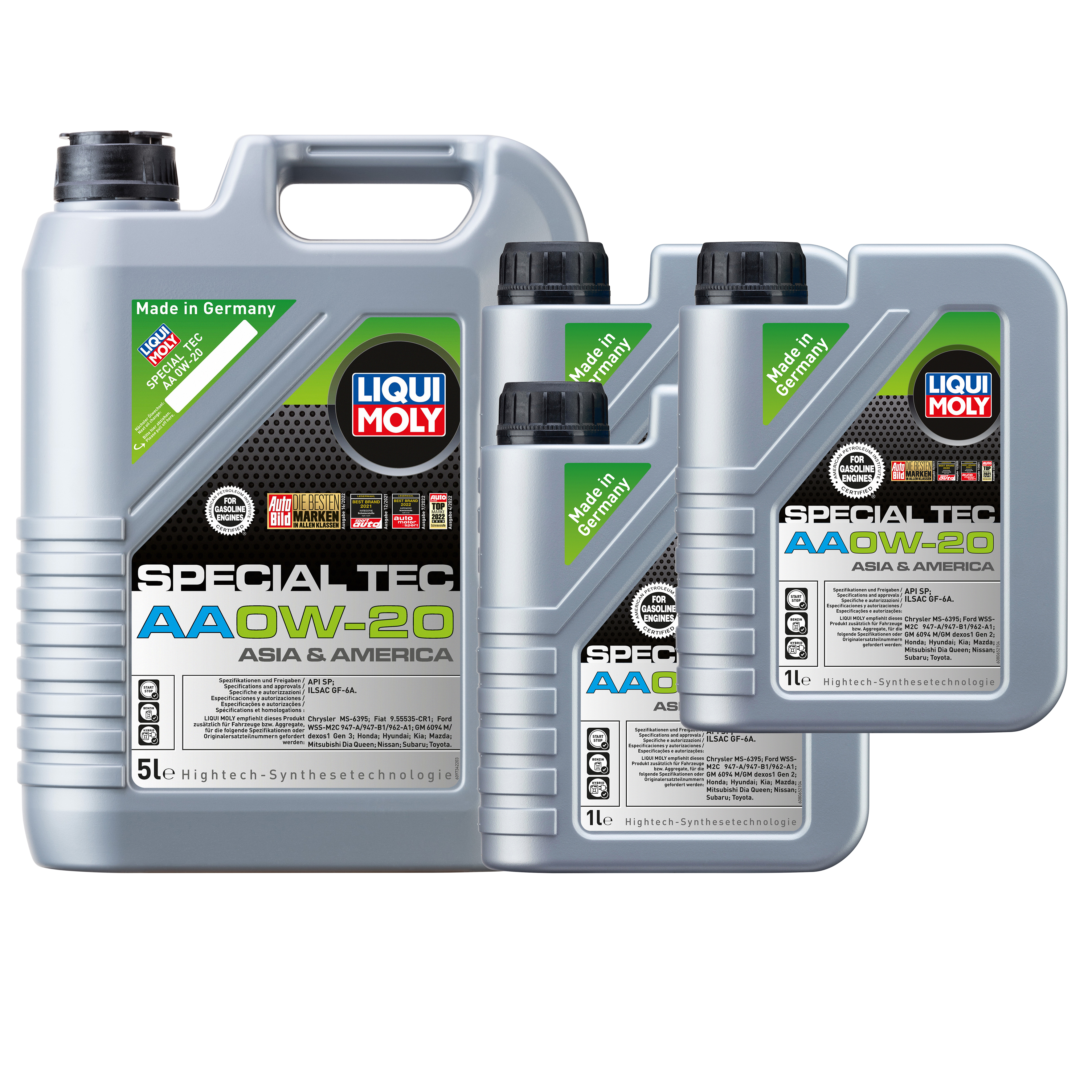 LIQUI MOLY 0W-20 8L SPECIAL TEC Motoröl für CADILLAC FORD USA LEXUS TOYOTA 