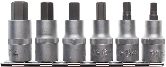 Innensechskant 6 7 8 10 12 14 mm Einsätze Nüsse 1/2 Nuss Stecknuss 6-tlg