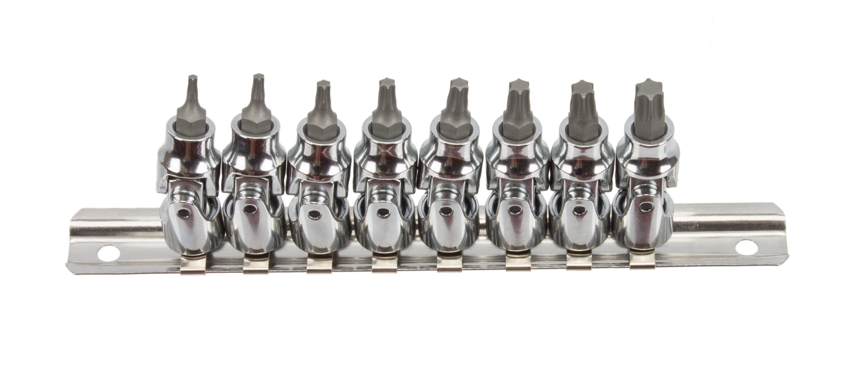 Steckschlüssel Satz Kardangelenk Einsätze Gelenknüsse Torx 1/4 T8-T40 8tlg