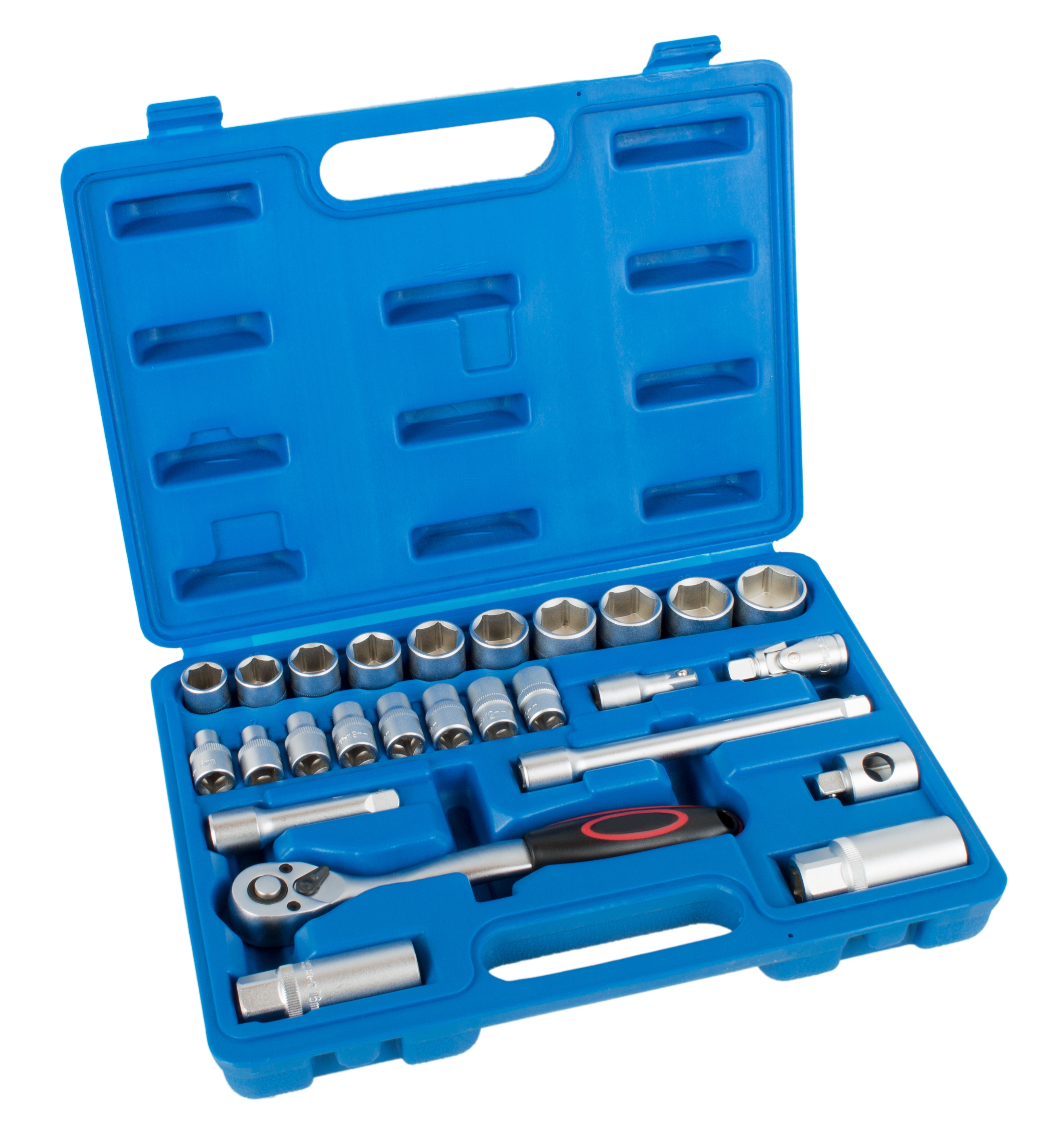 Steckschlüsselsatz Knarrenkasten Nusskasten Ratschenkasten 3/8 26 tlg 6 kant