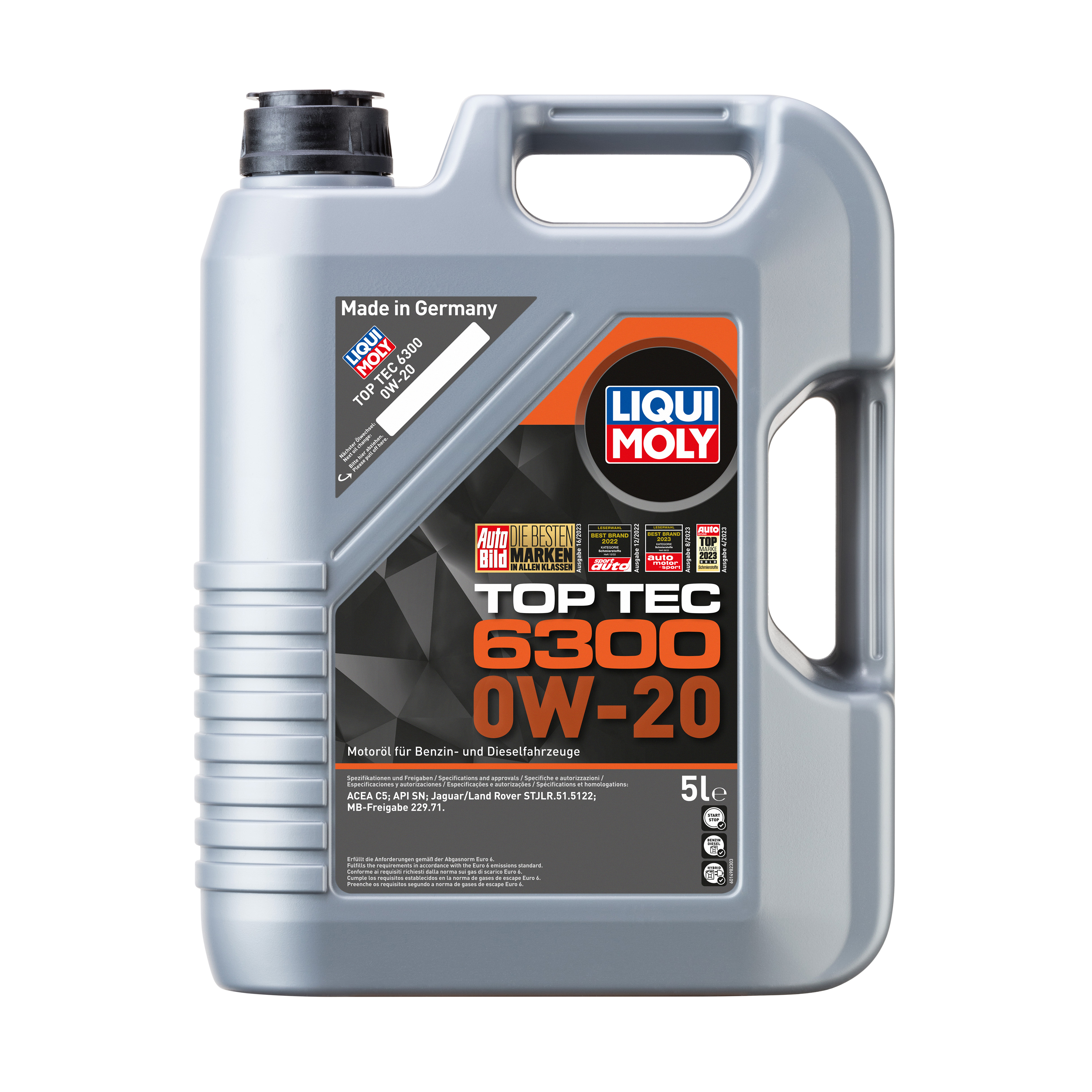 LIQUI MOLY 0W-20 5L TOP TEC6300 Motoröl für INFINITI MAZDA    