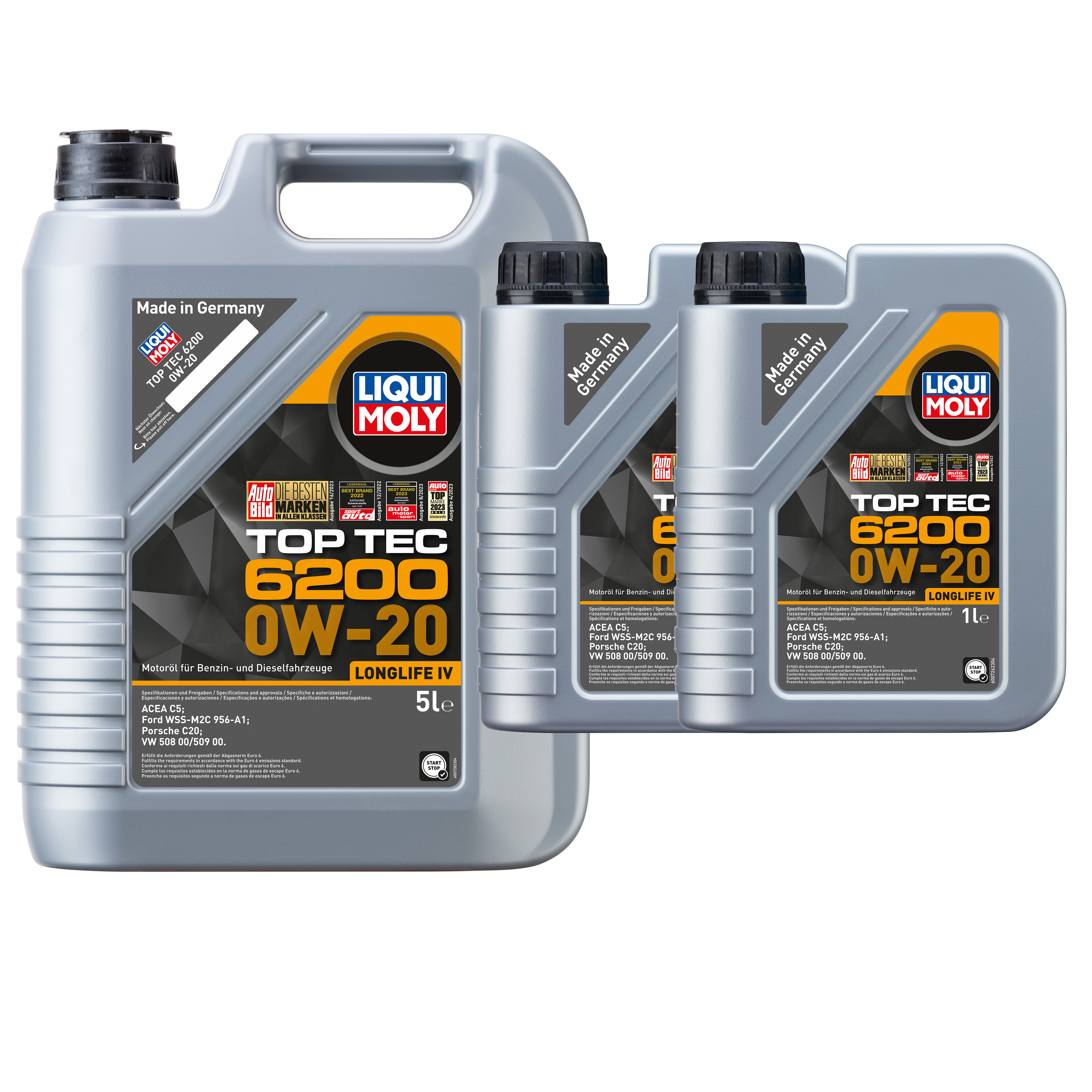 LIQUI MOLY 0W-20 7L TOP TEC6200 Motoröl für AUDI     