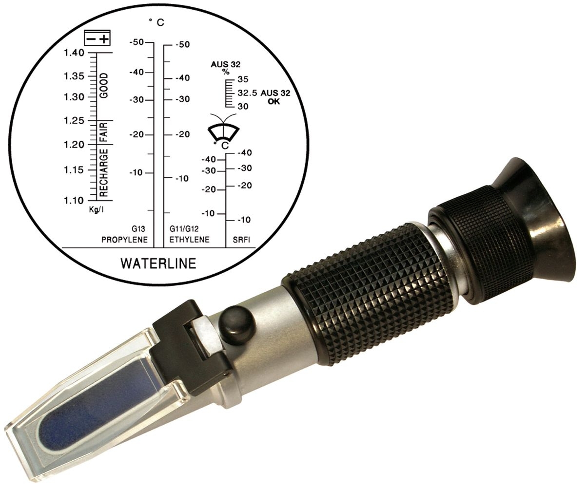 Refraktometer Frostschutz Kühlwasser Tester Batteriesäure Prüfer Handrefraktomet