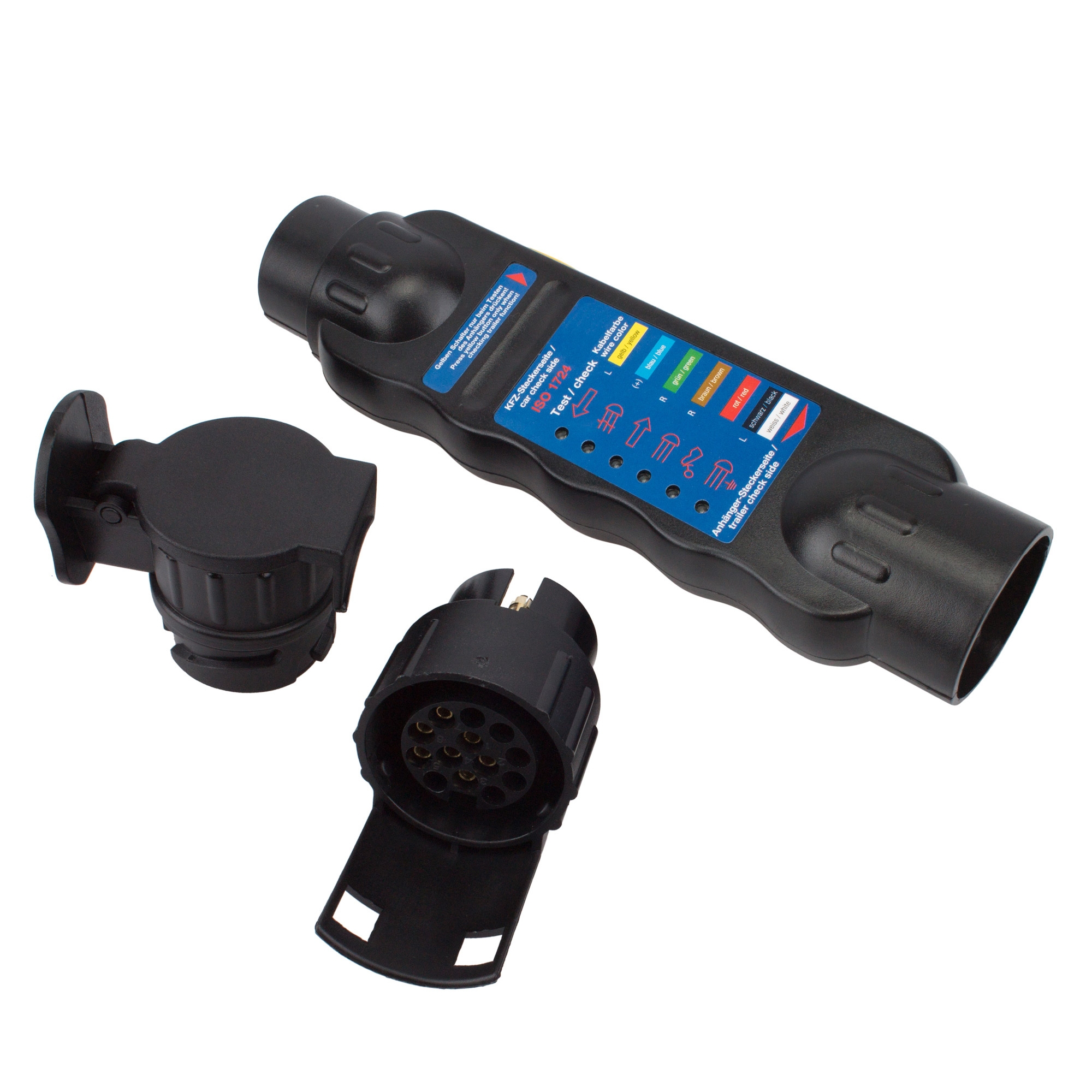 Tester Anhänger 7 13 polig 12V Steckdose PKW Trailer Wohnwagen Prüfgerät Licht