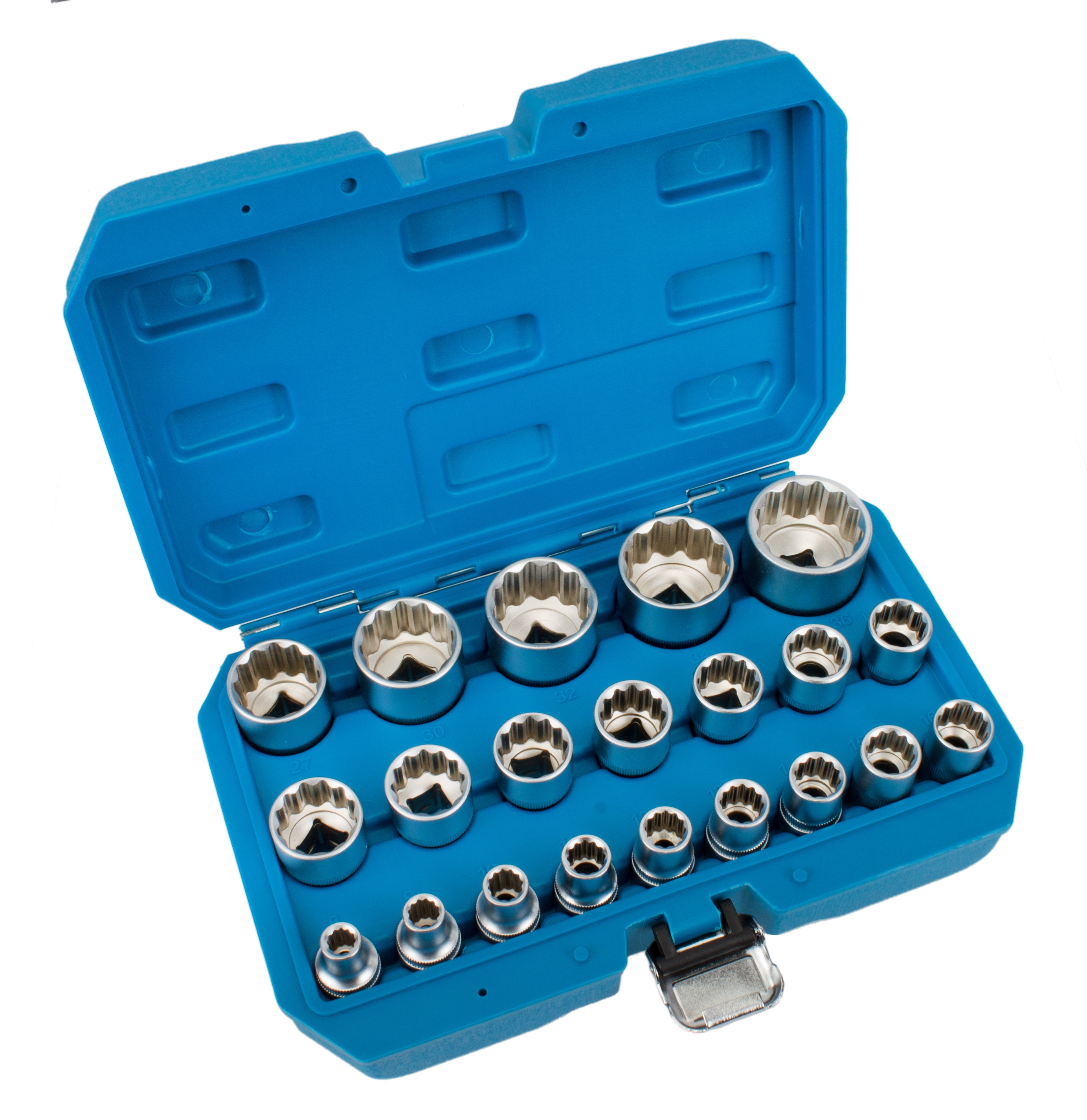 12-kant Steckschlüsselsätze 8-36 mm 1/2|"|" Antrieb