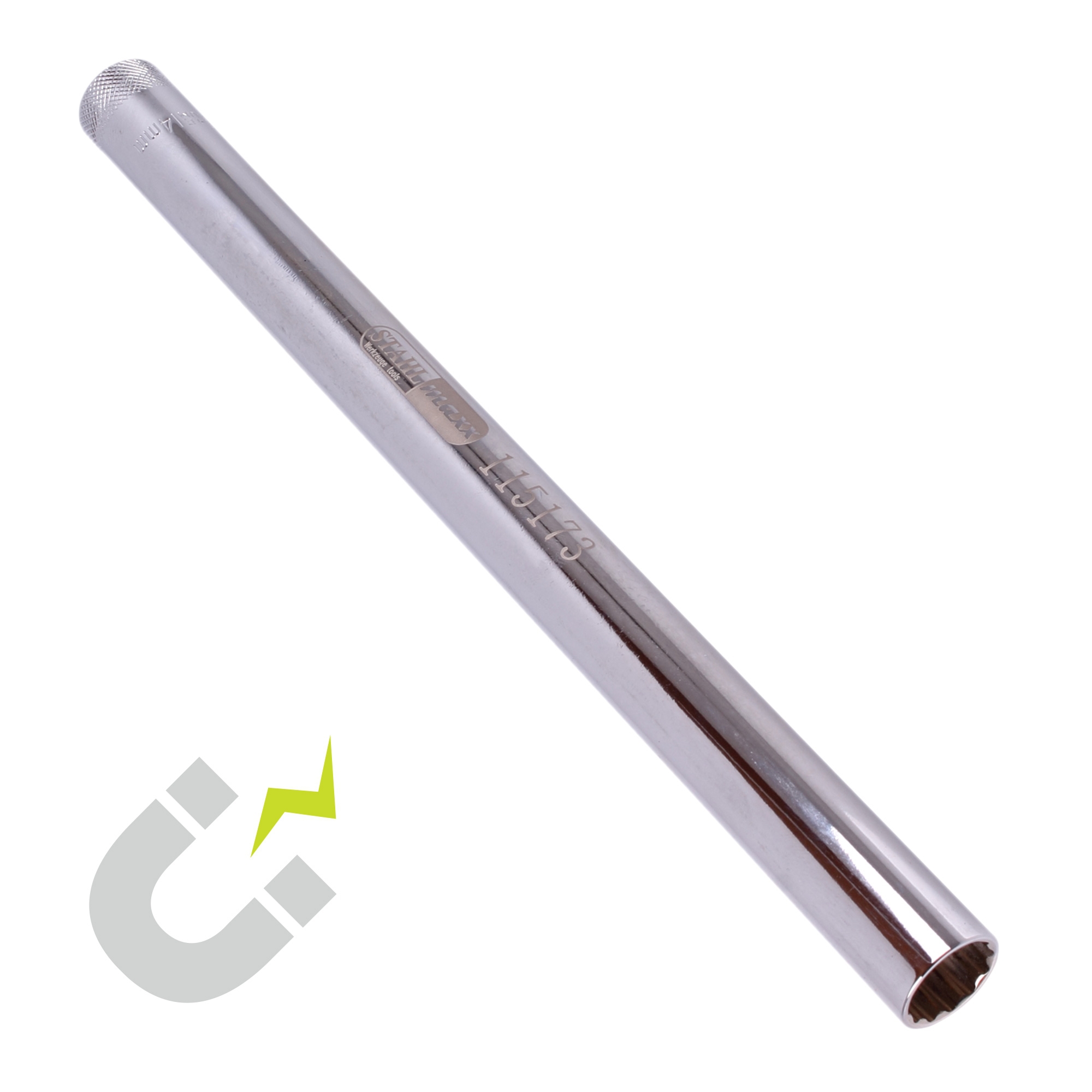 Zündkerzenschlüssel, magn., 14 mm, 12-kant, 3/8|"|", Länge 250 mm