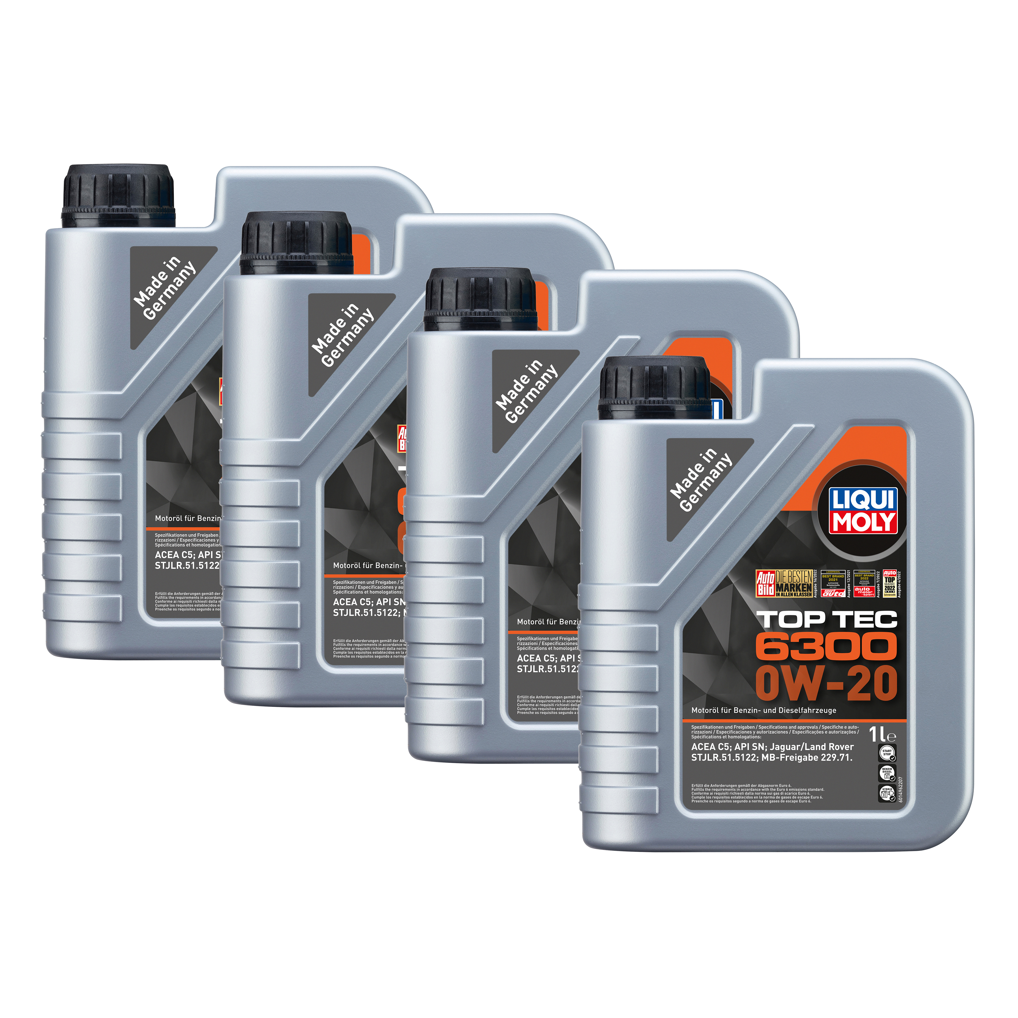 LIQUI MOLY 0W-20 4L TOP TEC6300 Motoröl für HONDA KIA passend für NISSAN 