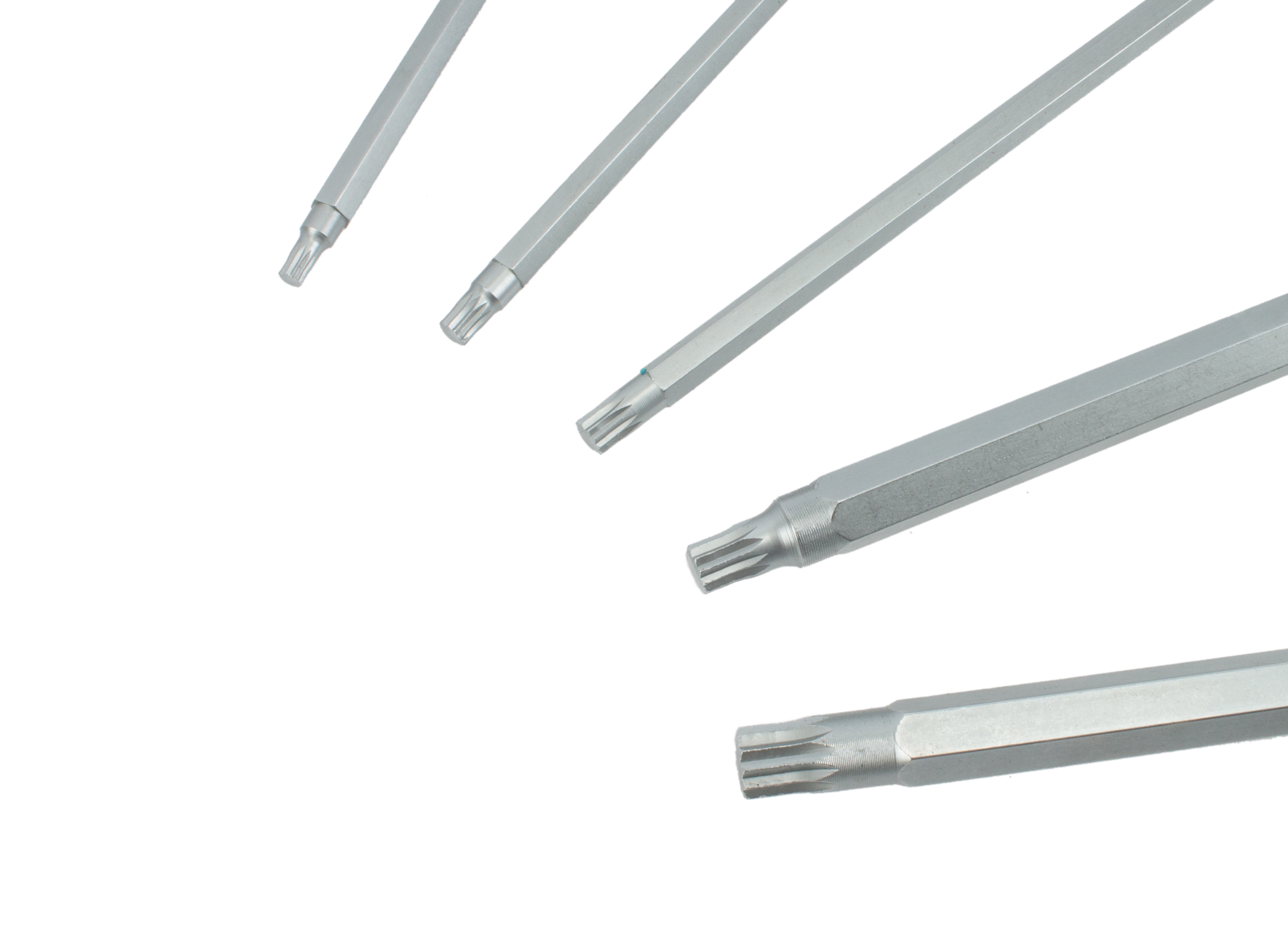 Innenvielzahn Schraubendreher Satz M4-M10 400mm lang 12kant Schraubenzieher 5tlg