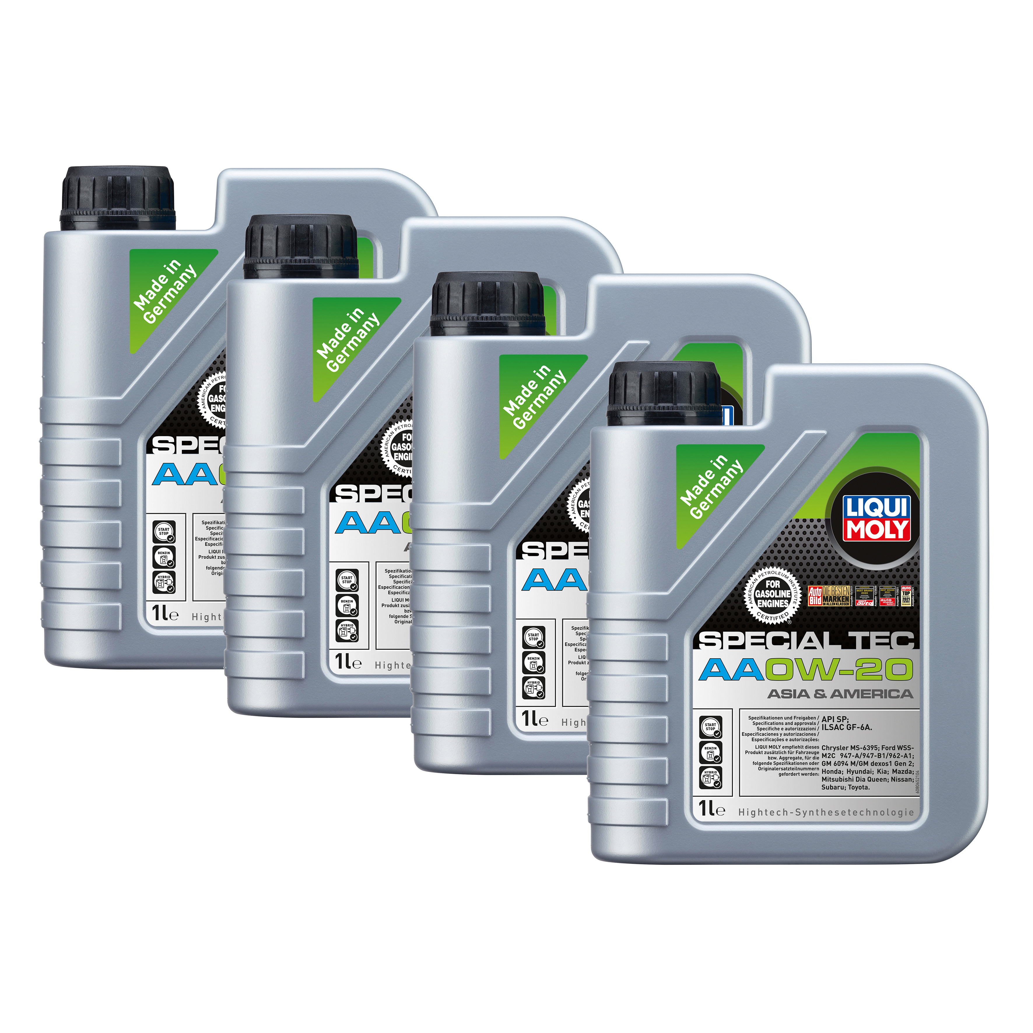 LIQUI MOLY 0W-20 4L SPECIAL TEC Motoröl für CHEVROLET DAIHATSU HONDA KIA  