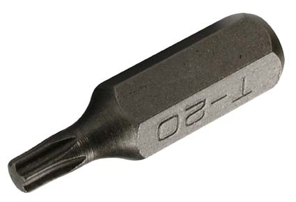 T25 Bit ohne Bohrung, 30 mm lang, 8 (5/16) Antrieb