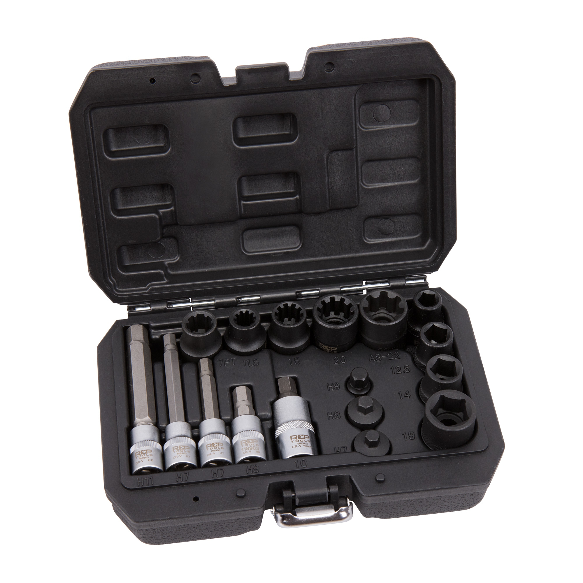 Bremssattel-Steckschlüssel-Satz, 17-tlg.