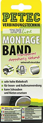 Montageband transparent 2m