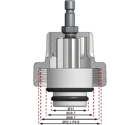 Kühlsystem-Abdruck-Adapter und Prüfgerät für BMW