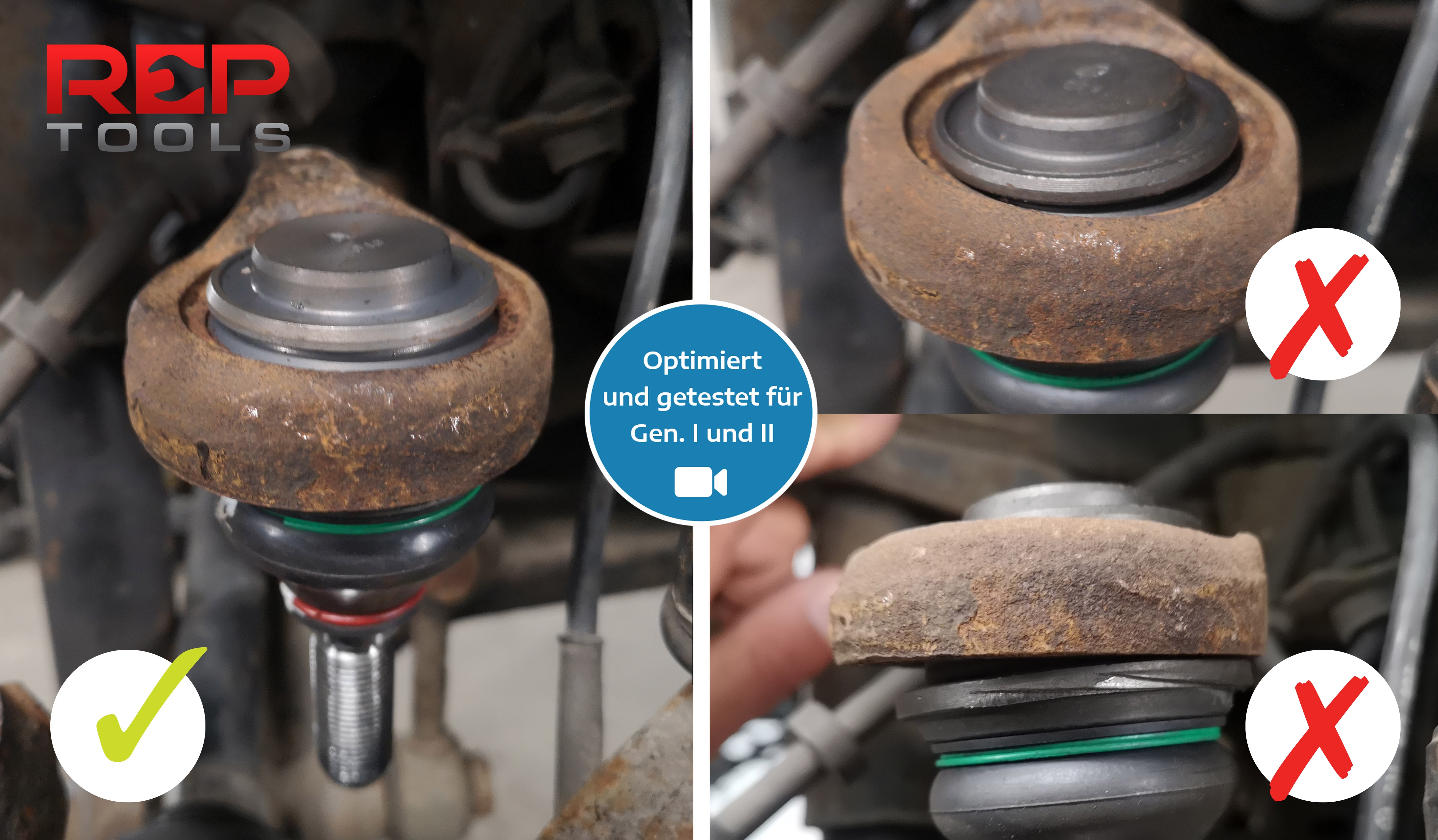 De-/ Montage Satz für Traggelenk, VW T4