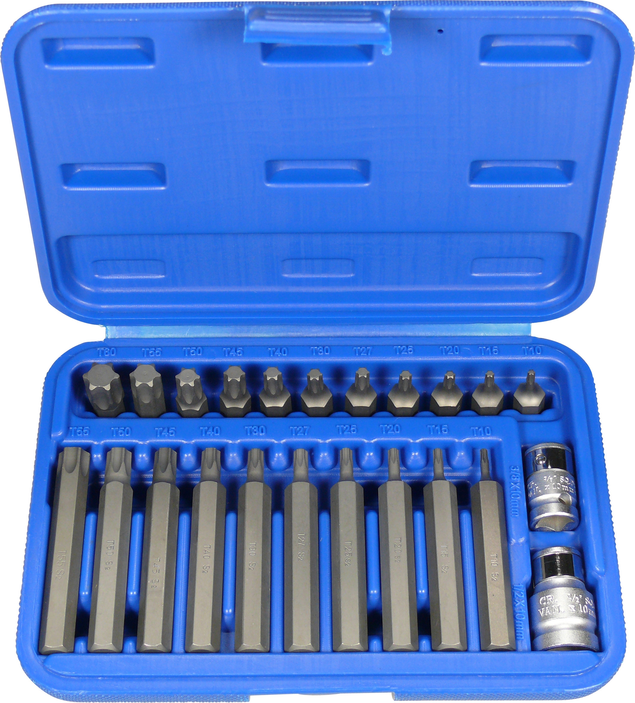 Bit Sortiment für Torx Schrauben T10-60 Schraubendreher Einsätze Satz Set Nüsse