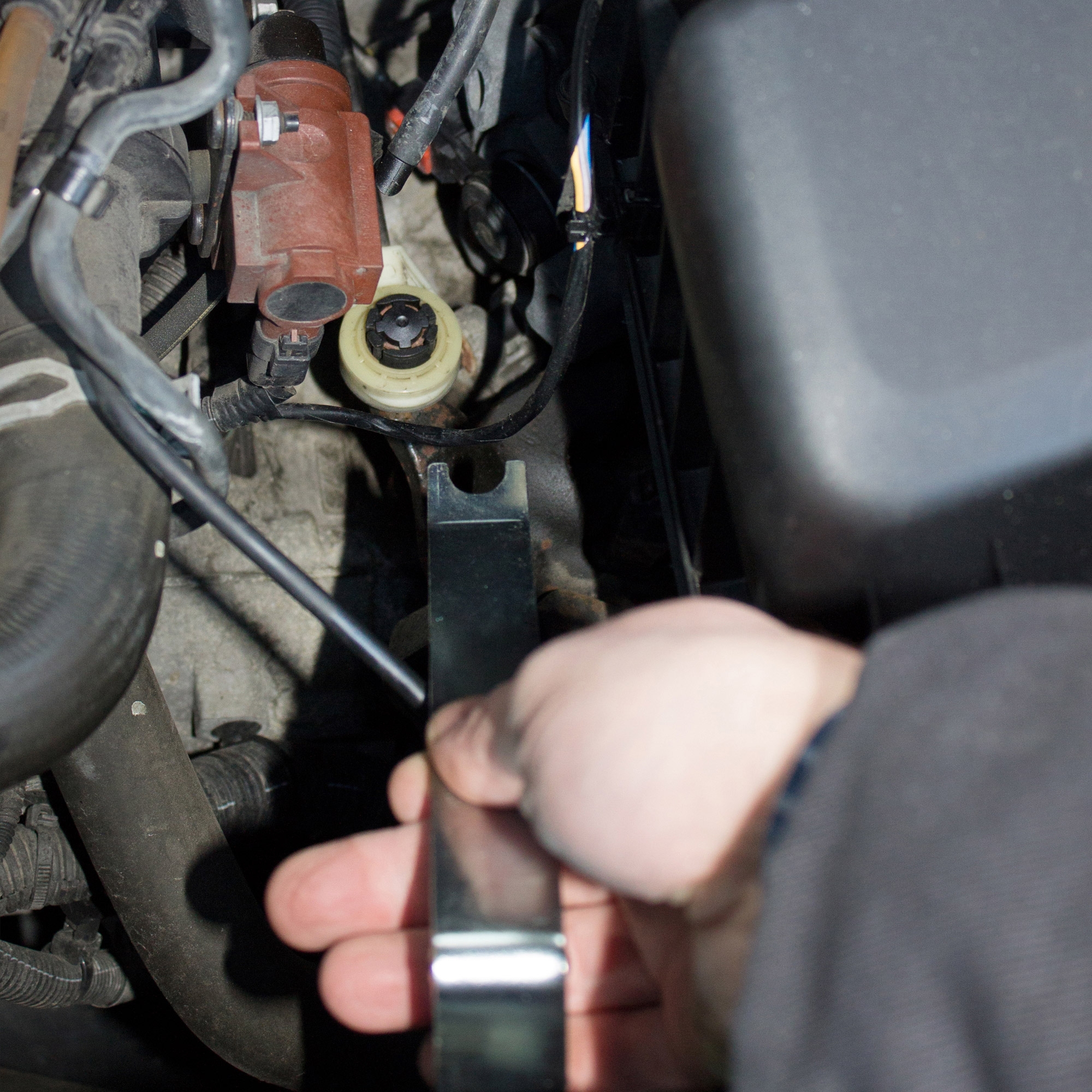 Schaltzug-Abziehhebel vom Kugelkopf