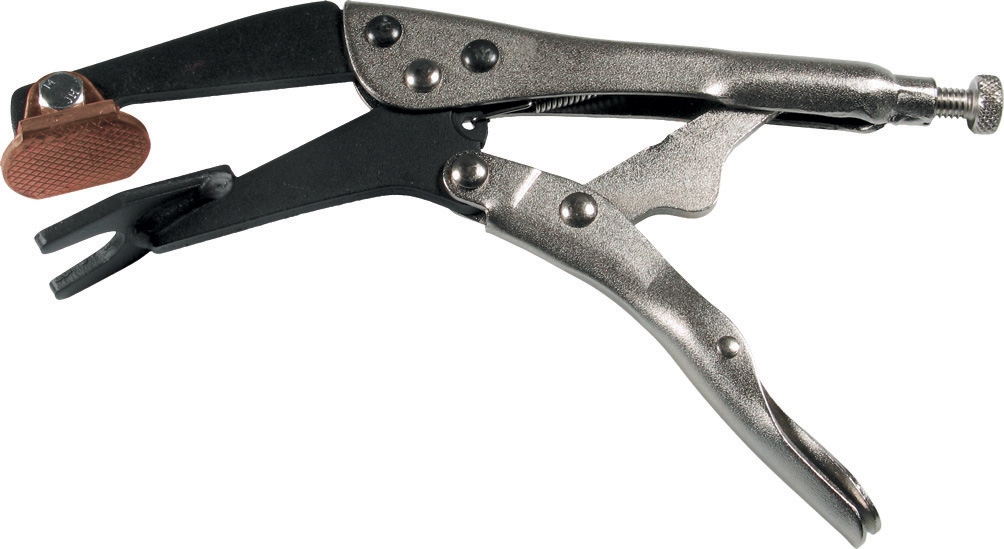 Gripzange 225 mm flexible Kupfer Backen Klemmzange Schweisser Feststellzange