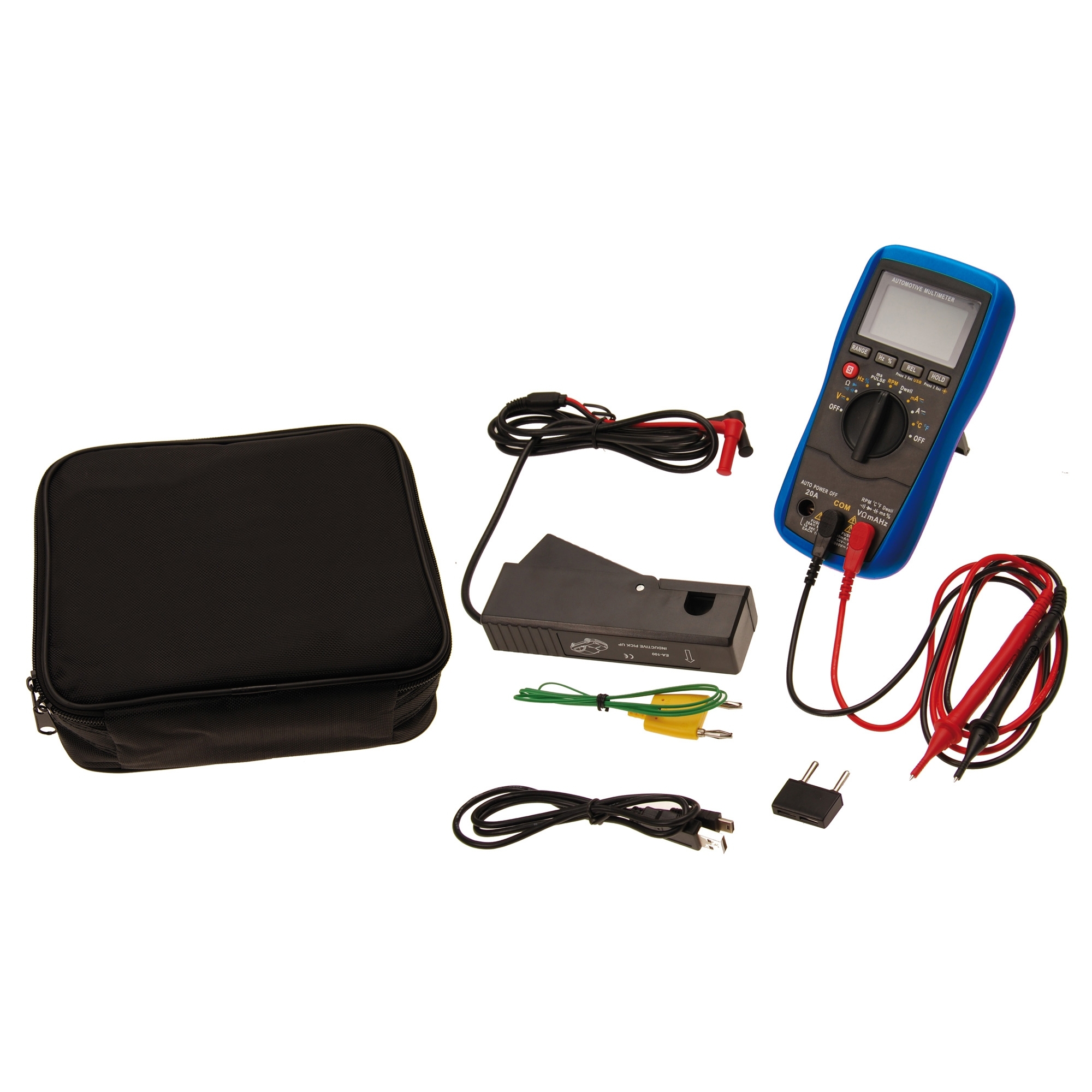 KFZ Digital Multimeter USB Schnittstelle 2+4 Takt Motor Temperatur Frequenz