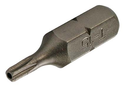 T15 Bit mit Bohrung, 30 mm lang, 8 (5/16) Antrieb