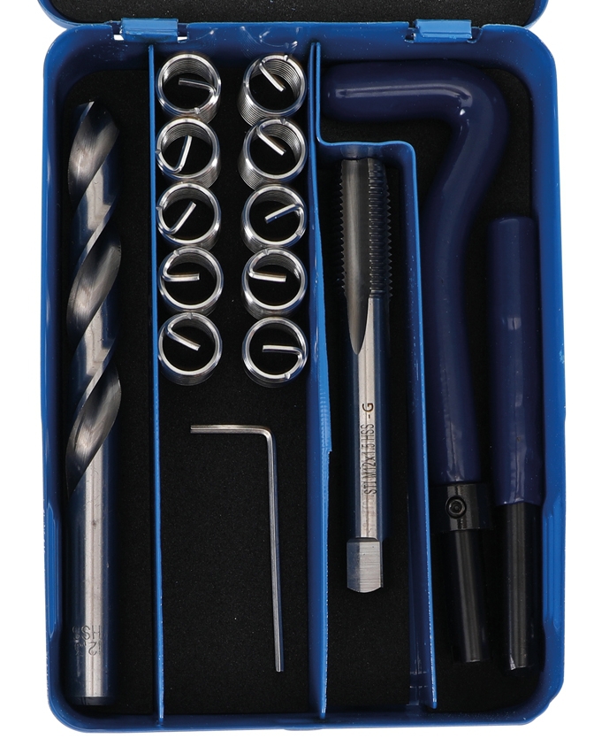 Gewinde Reparatur Set M12x1.5 Gewindereparatursatz 14tlg Gewindeeinsatz Werkzeug
