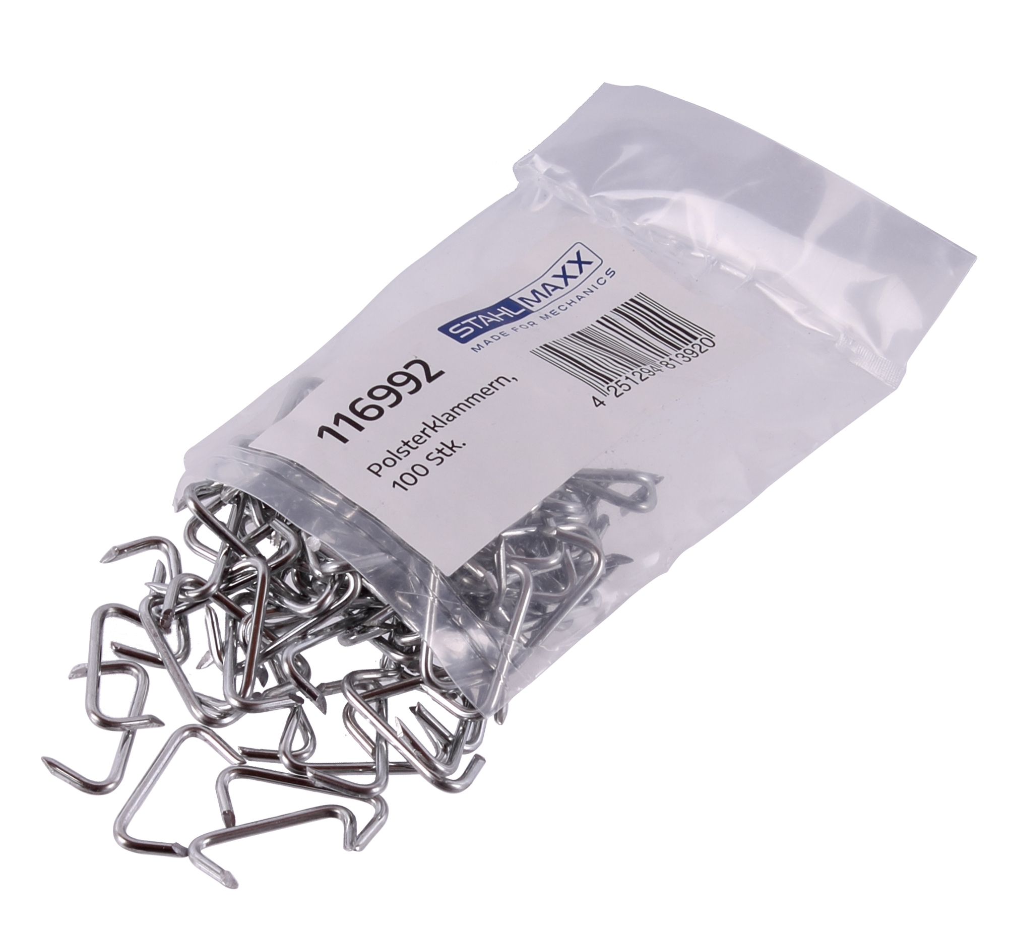100 Polsterklammern