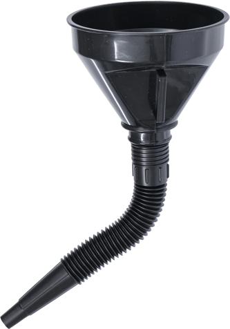 Trichter 140 mm biegsam Kunststoff Sieb 2tlg Öltrichter Einfülltrichter