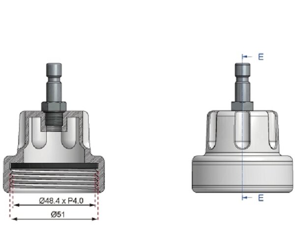Abdrück-Adapter für Kühlsystem für Audi 80 100 A4 A6 VW Caddy Jetta Passat