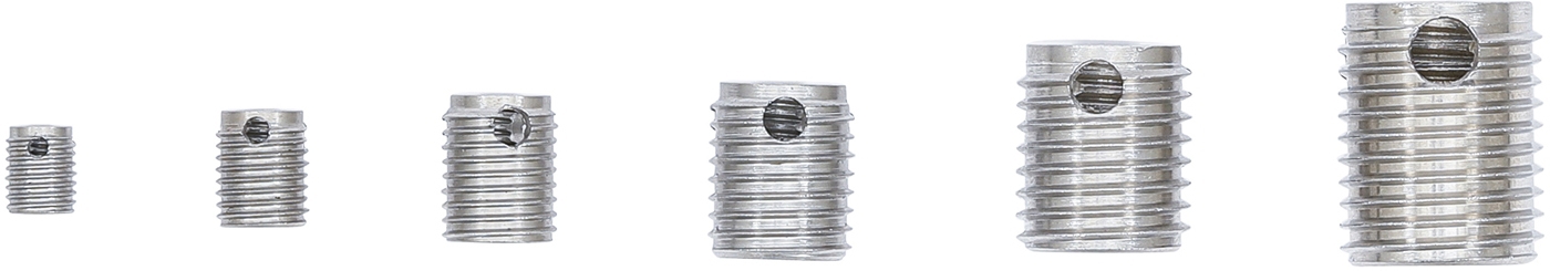 32x Gewindeeinsatz selbstschneidend Gewinde M3 bis M10 Reduzierung Reparatur