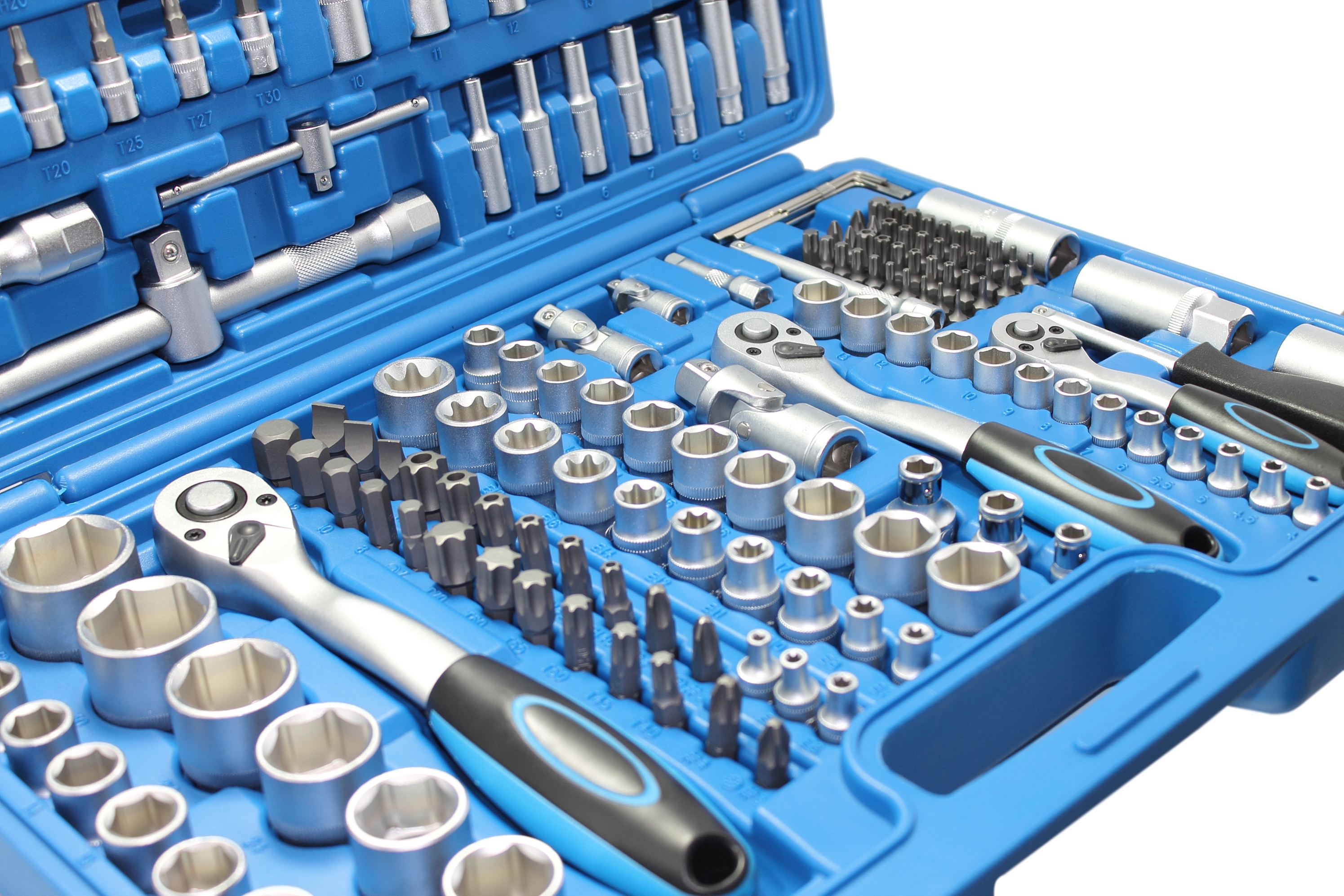 Knarrenkasten Steckschlüsselsatz Ratschenkasten 192 1/4 3/8 1/2 Werkzeugkoffer