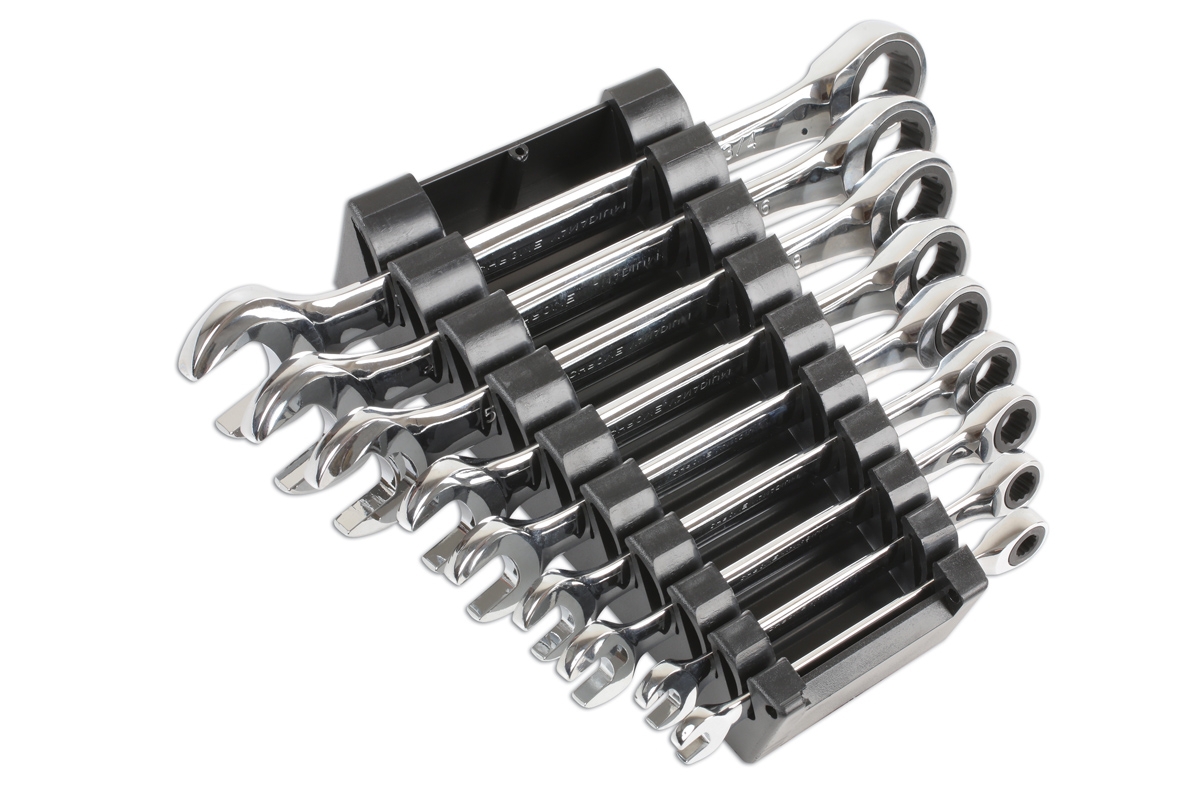 Ratschen Ringschlüssel Satz Zoll 9-tlg 1/4 5/16 3/8 7/16 1/2 9/16 5/8 11/16 3/4