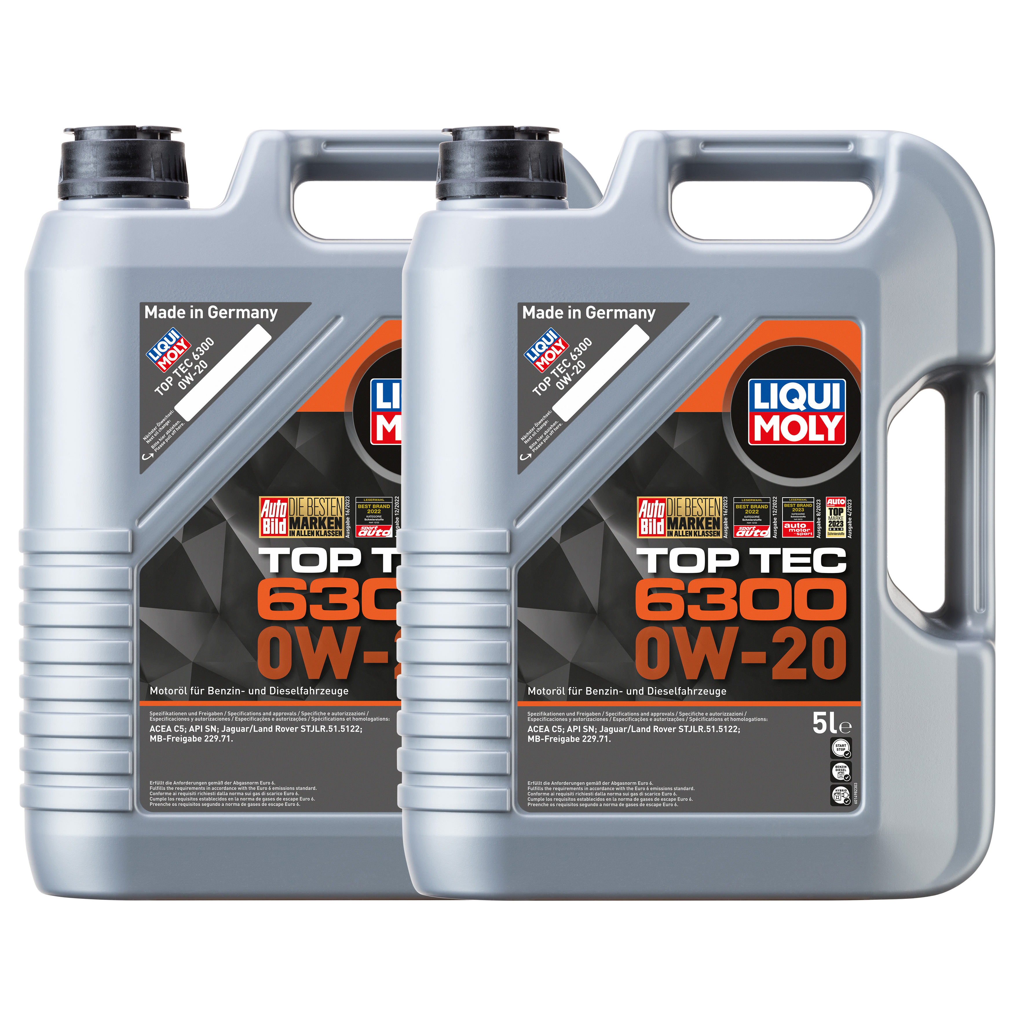 LIQUI MOLY 0W-20 10L TOP TEC6300 Motoröl für MERCEDES-BENZ     