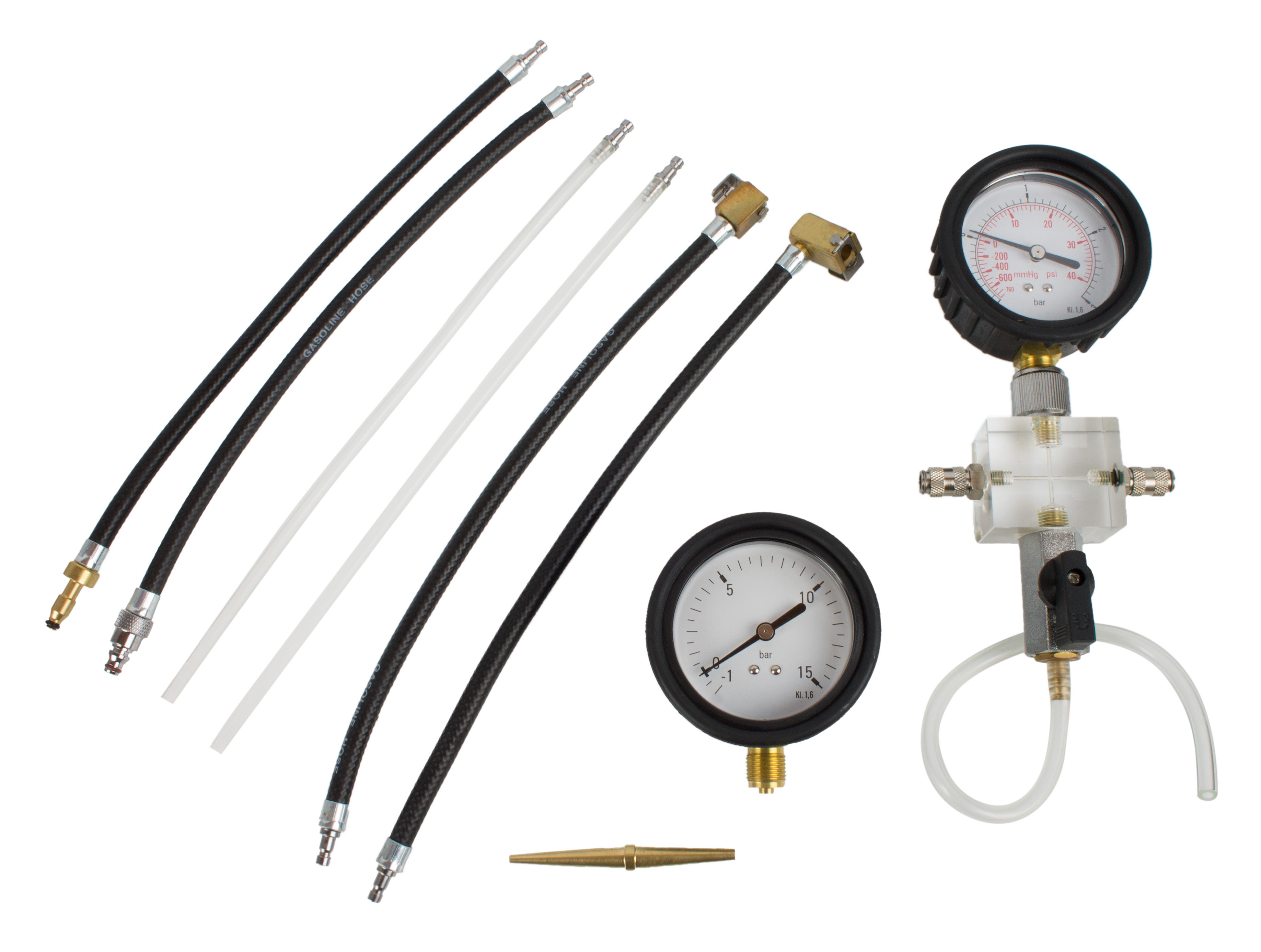 Prüfkoffer für Rücklaufdruckmessung an CR Injektoren