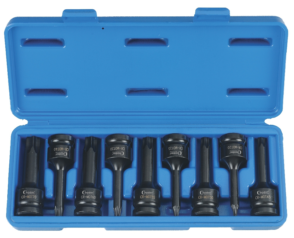 9tlg Steckschlüssel Satz Torx 1/2 Kraft T20 T25 T27 T30 T40 T45 T50 T55 T60 Nuss