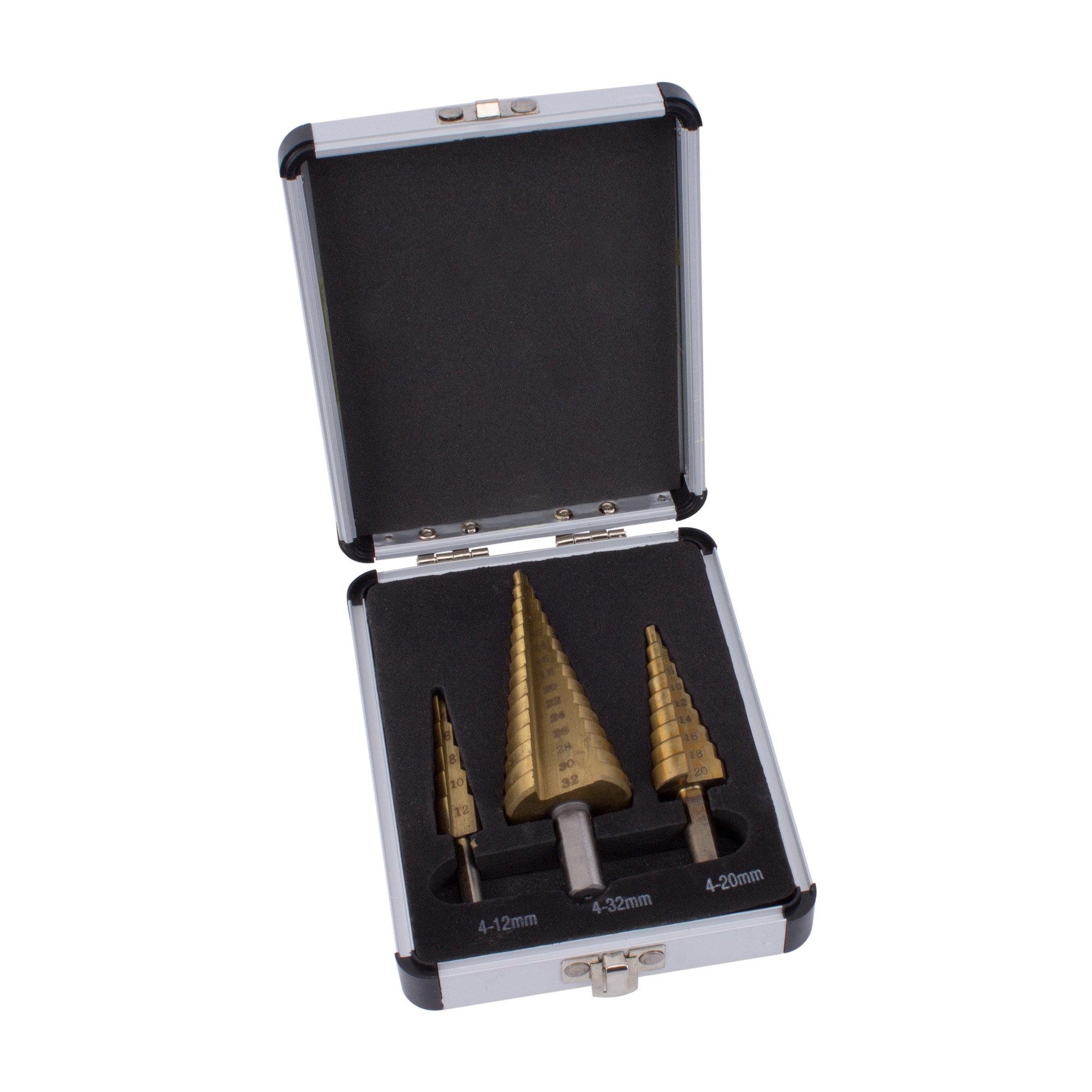 HSS Stufenbohrer Kegelbohrer Schälbohrer Konusbohrer Titan 4-30 mm 3-tlg.